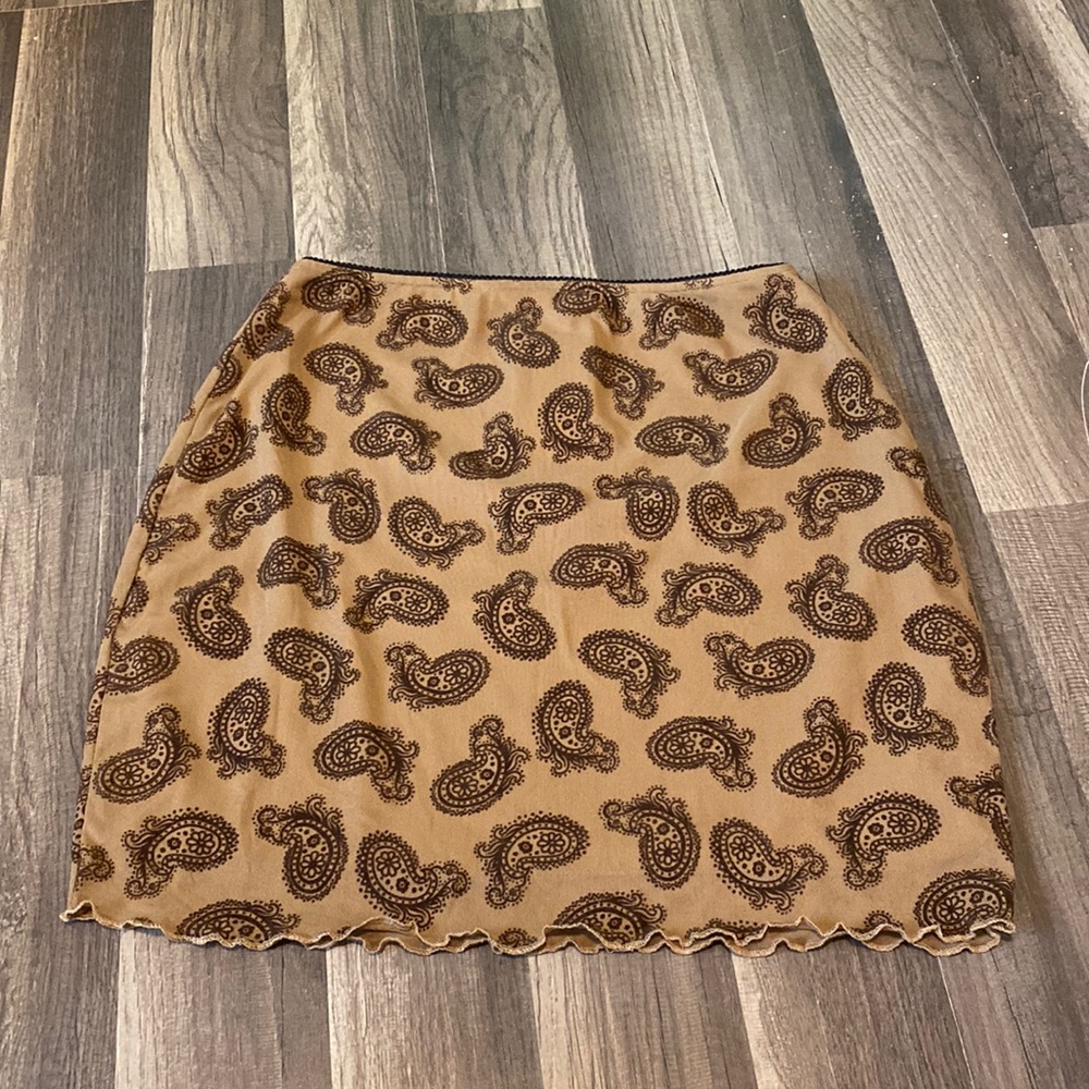 Brown Trendy Skirt